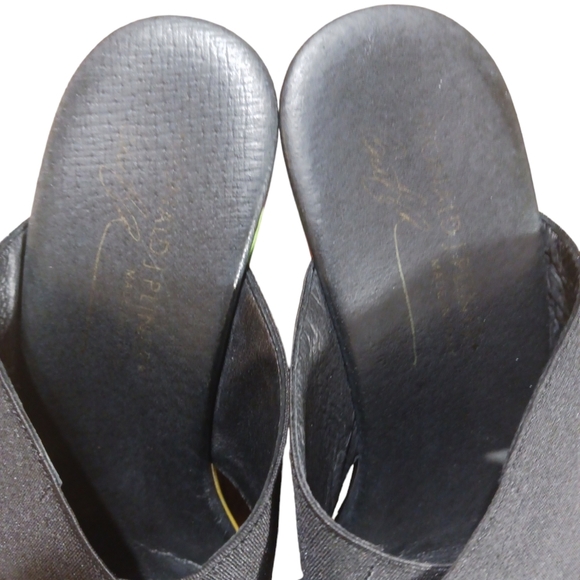 Donald J. Pliner Limited Edition Hand Painted Tropical Wedge Sandals - Picture 5 of 10